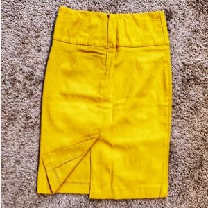 Yellow Pencil Skirt